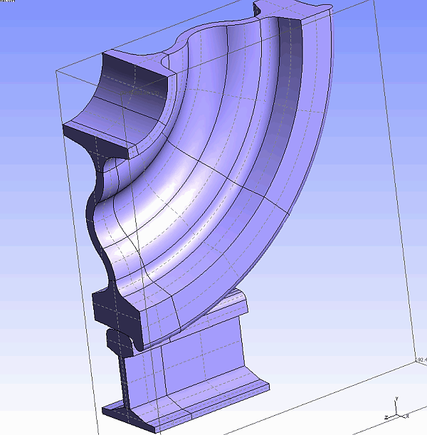 Schiene Rad 3D Modell