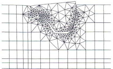 FRANC-2D Netz Rad